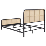 Lanewood Black Open Cane Queen Bed - Ornate Home
