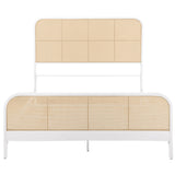 Lanewood White Open Cane Queen Bed - Ornate Home