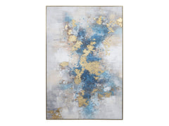 Laney Blue/Gold Canvas - Ornate Home