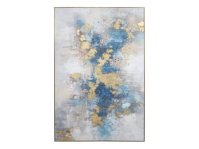 Laney Blue/Gold Canvas - Ornate Home