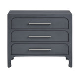 Langford Blue Three-Drawer Chest - Ornate Home