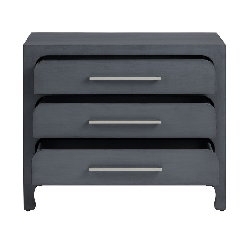 Langford Blue Three-Drawer Chest - Ornate Home