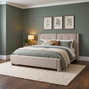 Langford Moondust Queen Upholstered Bed - Ornate Home