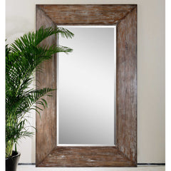 Langford Woodtone Large Wood Mirror - Ornate Home