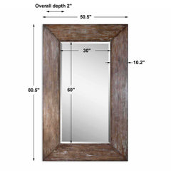 Langford Woodtone Large Wood Mirror - Ornate Home