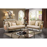 Langleben Brown/Beige/Champagne Loveseat - Ornate Home