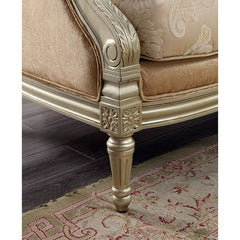Langleben Brown/Beige/Champagne Loveseat - Ornate Home