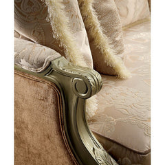 Langleben Brown/Beige/Champagne Loveseat - Ornate Home