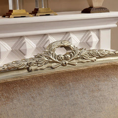 Langleben Brown/Beige/Champagne Loveseat - Ornate Home