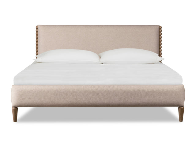 Langley Honey Wheat/Autumn Forest Upholstered California King Bed - Ornate Home