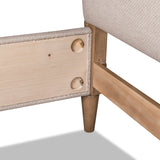 Langley Honey Wheat/Autumn Forest Upholstered California King Bed - Ornate Home