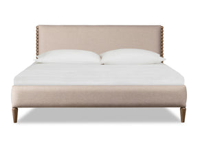 Langley Honey Wheat/Autumn Forest Upholstered King Bed - Ornate Home