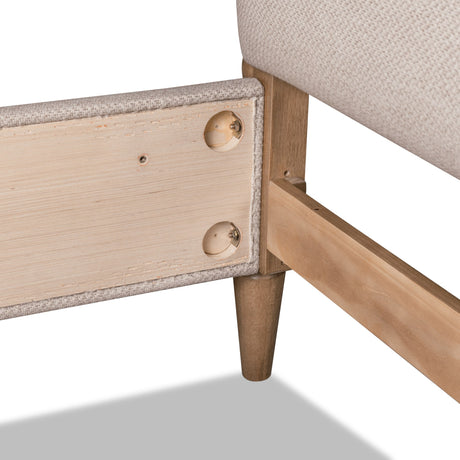 Langley Honey Wheat/Autumn Forest Upholstered King Bed - Ornate Home