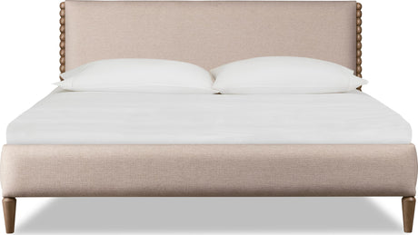 Langley Honey Wheat/Autumn Forest Upholstered Queen Bed - Ornate Home