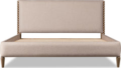 Langley Honey Wheat/Autumn Forest Upholstered Queen Bed - Ornate Home