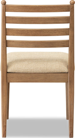 Langley Sourdough/Cabin Glow Ladder Back Chair (Set of 2) - Ornate Home