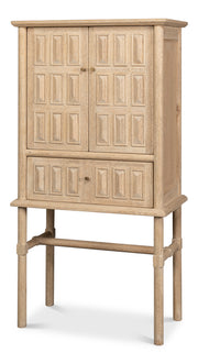Langley Tan Cabinet - Ornate Home