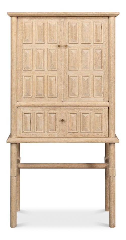 Langley Tan Cabinet - Ornate Home