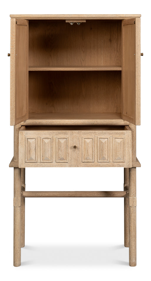 Langley Tan Cabinet - Ornate Home
