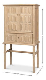 Langley Tan Cabinet - Ornate Home