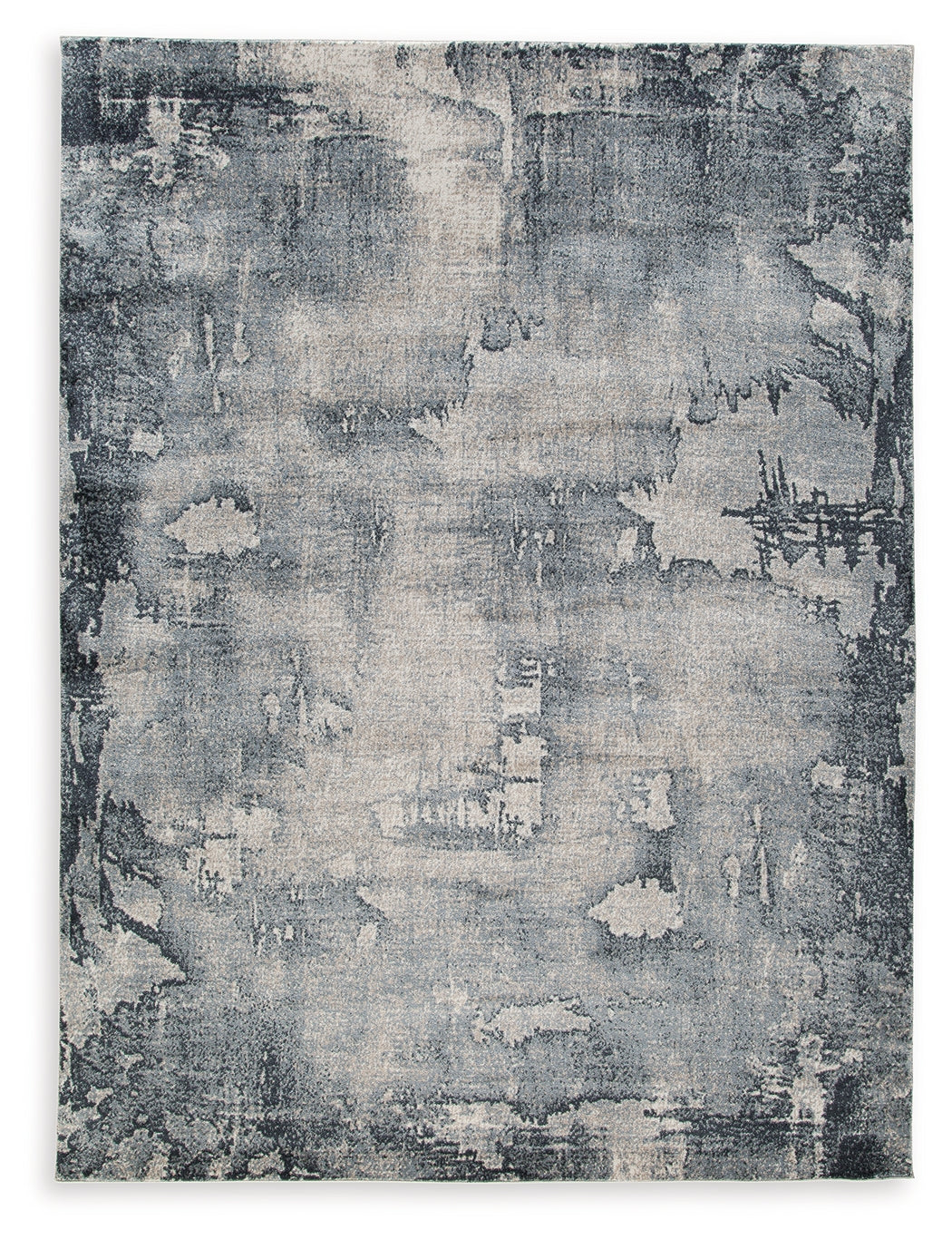 Langrich Blue/Gray/Cream 5'3" x 7'3" Rug - Ornate Home