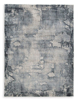 Langrich Blue/Gray/Cream 710" x 106" Rug (Online Special Price) - Ornate Home