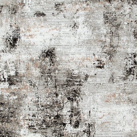 Langwell Black/Gray/White Extra Large Rug - Ornate Home