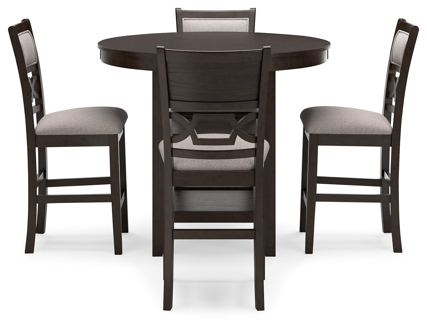 Langwest Brown Counter Height Dining Table and 4 Barstools (Set of 5) - Ornate Home