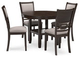 Langwest Brown Dining Table and 4 Chairs (Set of 5) (Online Special Price) - Ornate Home