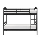 Lani Wire-Brushed Black Twin/Twin Bunk Bed - Ornate Home