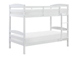 Lani Wire-Brushed White Twin/Twin Bunk Bed - Ornate Home