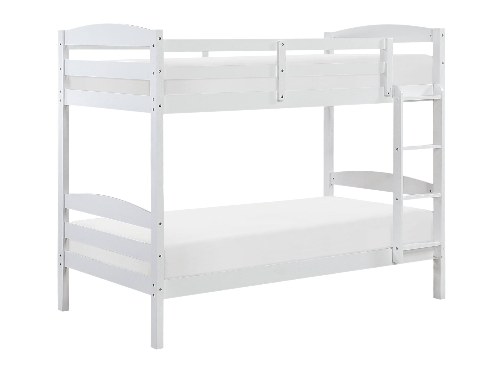 Lani Wire-Brushed White Twin/Twin Bunk Bed - Ornate Home