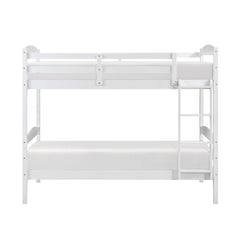 Lani Wire-Brushed White Twin/Twin Bunk Bed - Ornate Home