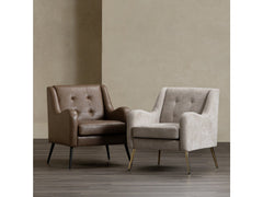Lanna Cream/Gold Accent Chair - Ornate Home