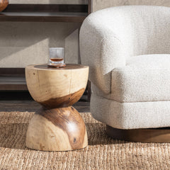 Lanna Natural Accent Table - Ornate Home