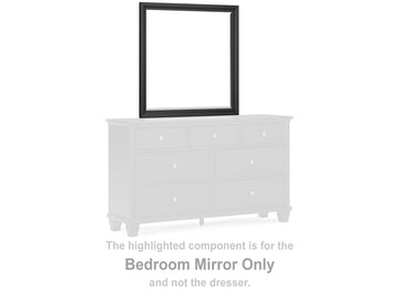 Lanolee Black Bedroom Mirror - Ornate Home