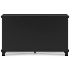 Lanolee Black California King Panel 4-Piece Bedroom Set - Ornate Home
