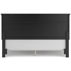 Lanolee Black California King Panel 5-Piece Bedroom Set - Ornate Home