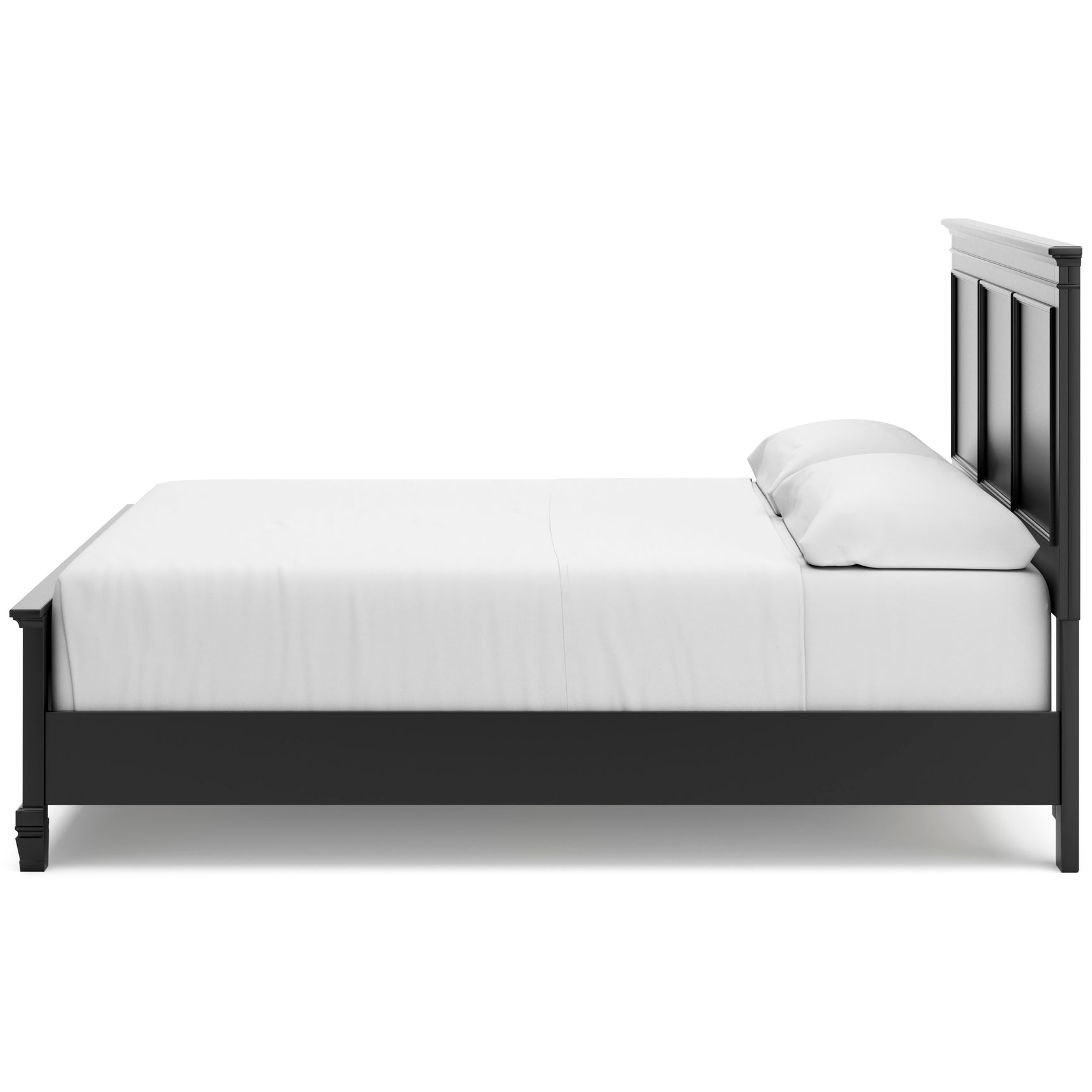 Lanolee Black California King Panel 4-Piece Bedroom Set - Ornate Home