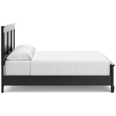 Lanolee Black California King Panel 5-Piece Bedroom Set - Ornate Home
