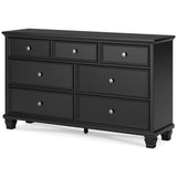 Lanolee Black California King Panel 4-Piece Bedroom Set (Online Special Price) - Ornate Home