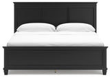 Lanolee Black California King Panel Bed, Dresser, Chest and 2 Nightstands (Online Special Price) - Ornate Home