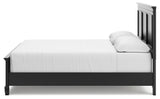 Lanolee Black California King Panel Bed, Dresser, Chest and 2 Nightstands (Online Special Price) - Ornate Home