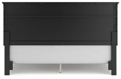 Lanolee Black California King Panel Bed, Dresser, Chest and 2 Nightstands - Ornate Home