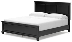 Lanolee Black California King Panel Bed, Dresser, Chest and 2 Nightstands - Ornate Home