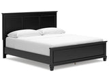 Lanolee Black California King Panel Bed (Online Special Price) - Ornate Home