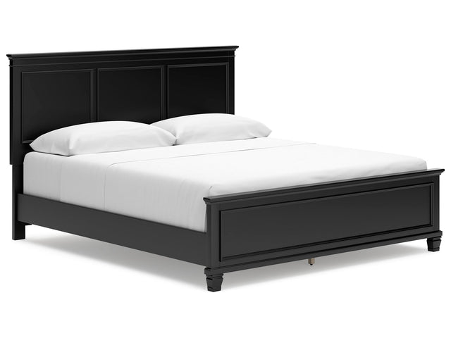 Lanolee Black California King Panel Bed (Online Special Price) - Ornate Home