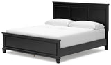 Lanolee Black California King Panel Bed (Online Special Price) - Ornate Home