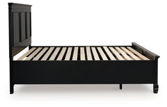 Lanolee Black California King Panel Storage Bed - Ornate Home