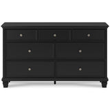 Lanolee Black Full Panel 5-Piece Bedroom Set (Online Special Price) - Ornate Home
